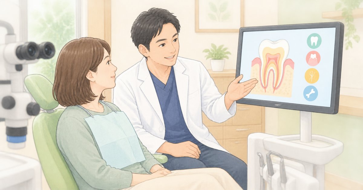 歯科医院では何を調べ、神経を残せるかどう考える?