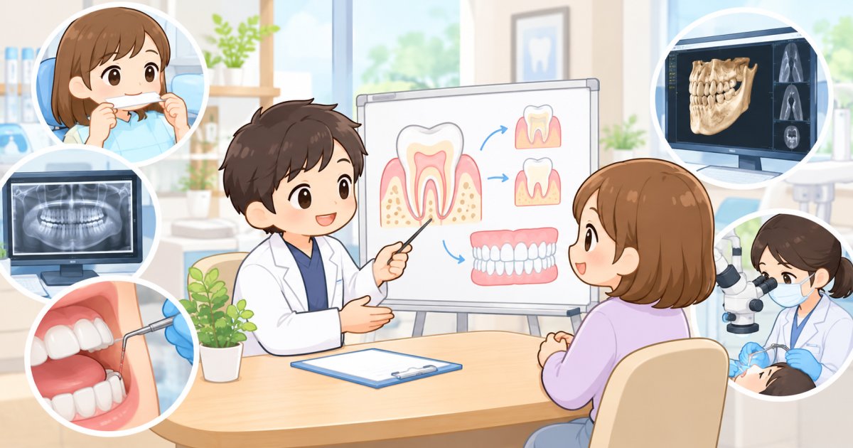 歯科医院ではどんな検査をして、歯を残す治療をどう決めるの?
