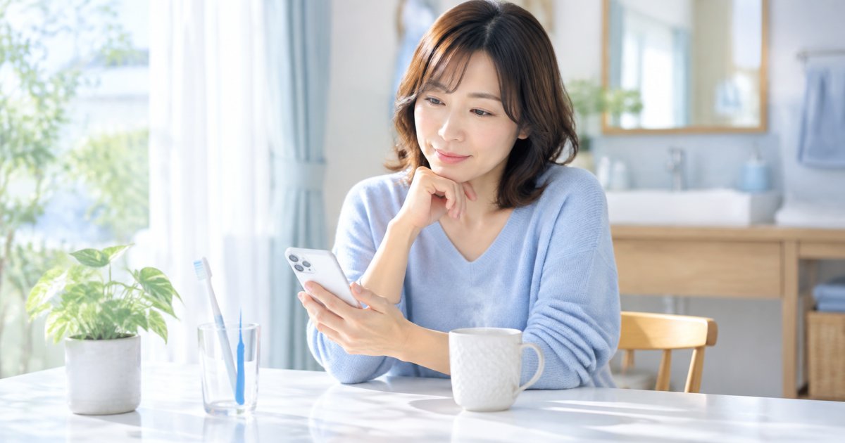 口元を隠す場面を振り返り、自分の理由を整理する