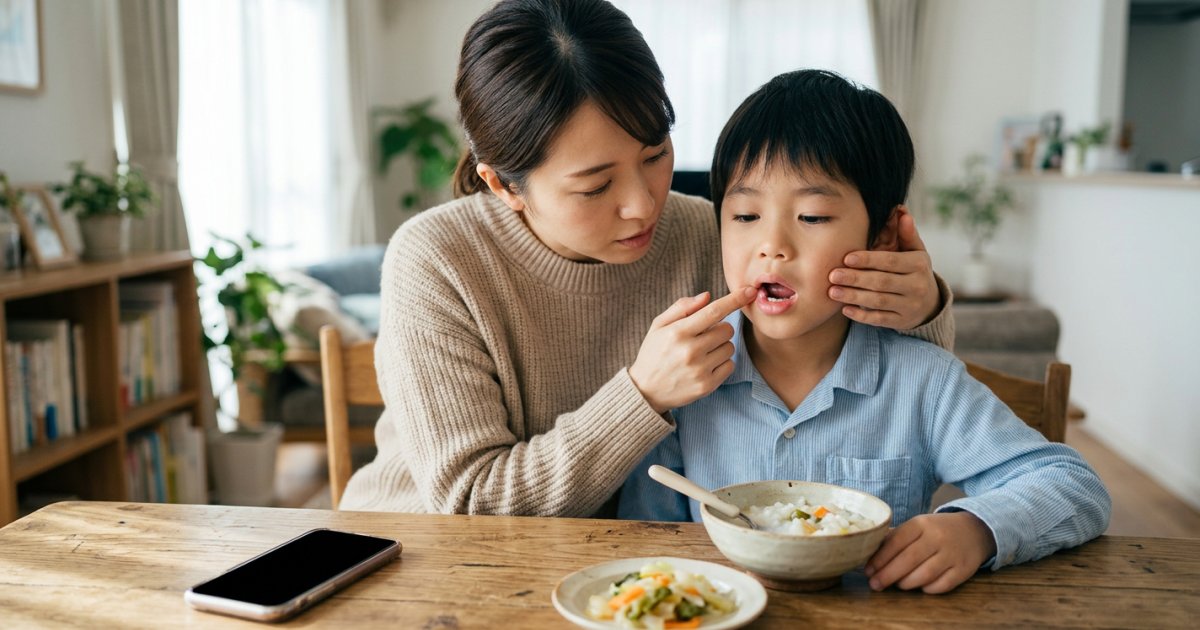 子供の歯ぐきの腫れで受診する目安は、様子を見る日数と痛みの有無から判断する
